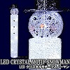 [gd114]LEDクリスタルモチーフスノーマン パパ WG-8405 / ママ WG-8406