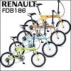 [fb130]RENAULT（ルノー） FDB186　6段18インチ折り畳み自転車